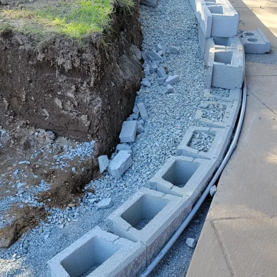 Retaining wall Edmonton.