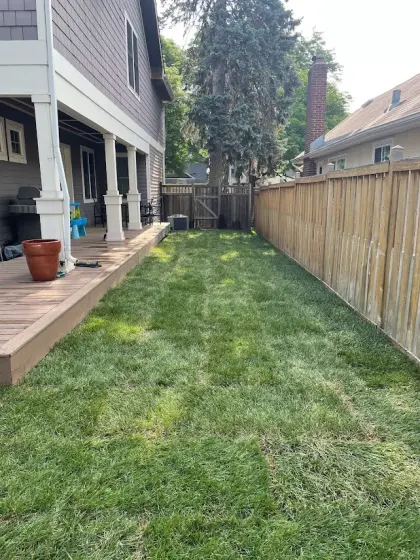 sod installed with reduced water use in Edmonton