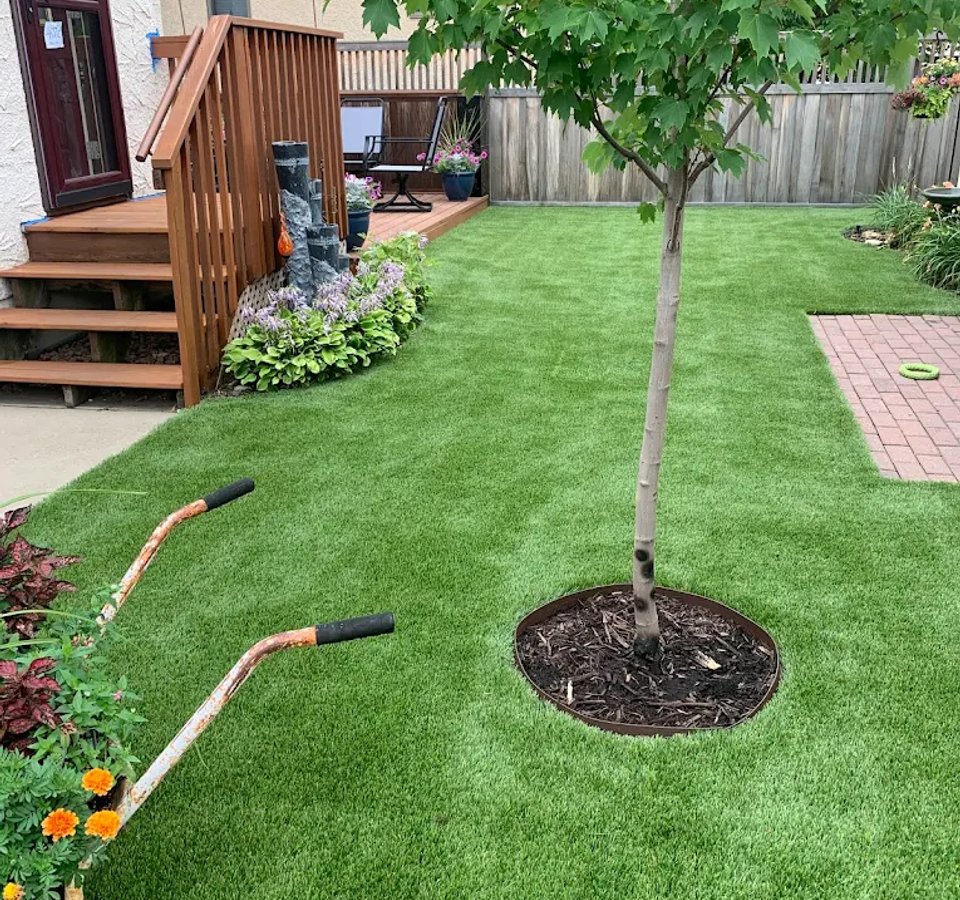 Artificial Turf installation in Edmonton