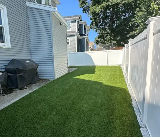 Artificial turf installation in St. Albert.