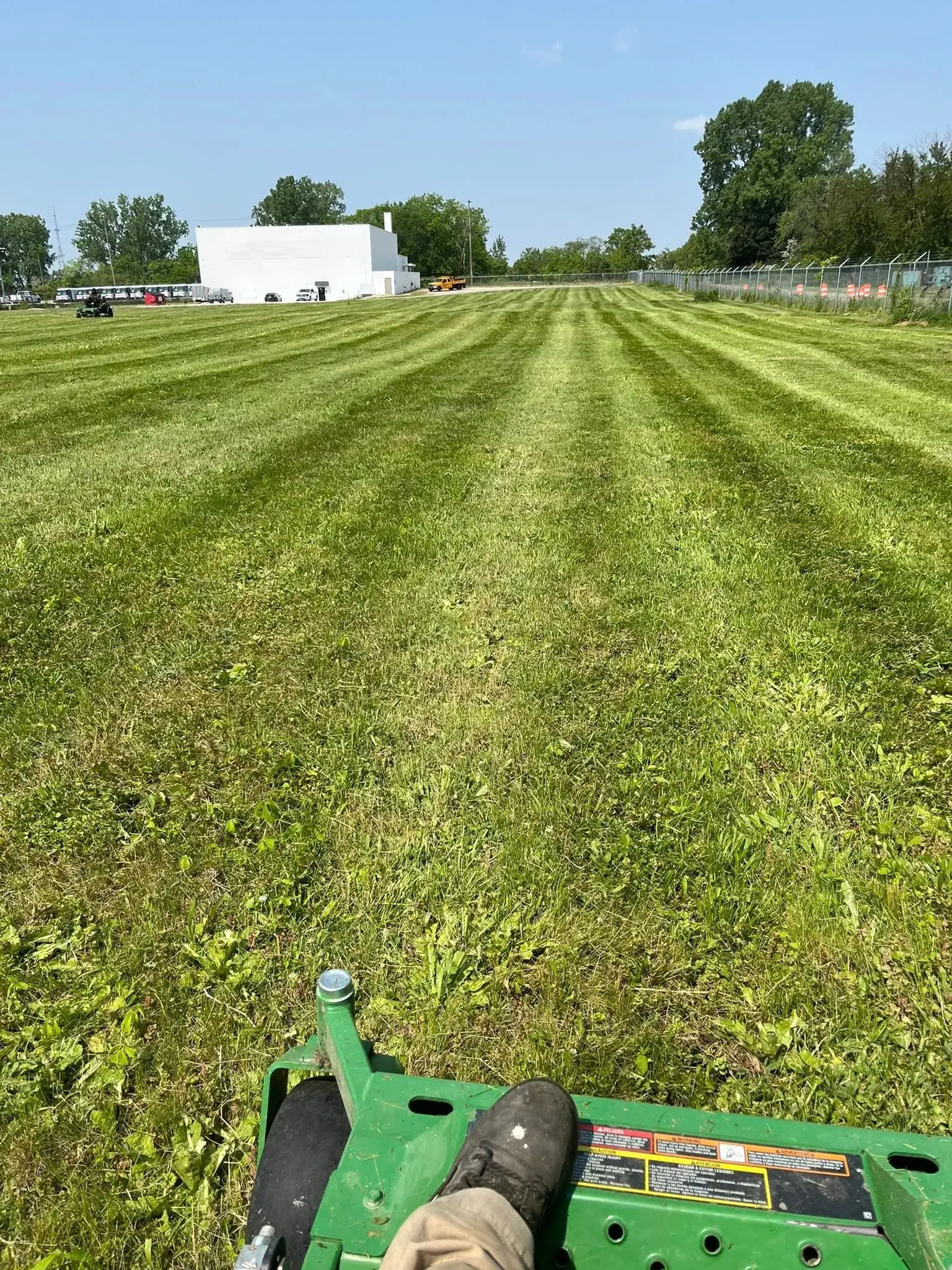Commercial lawn maintenance