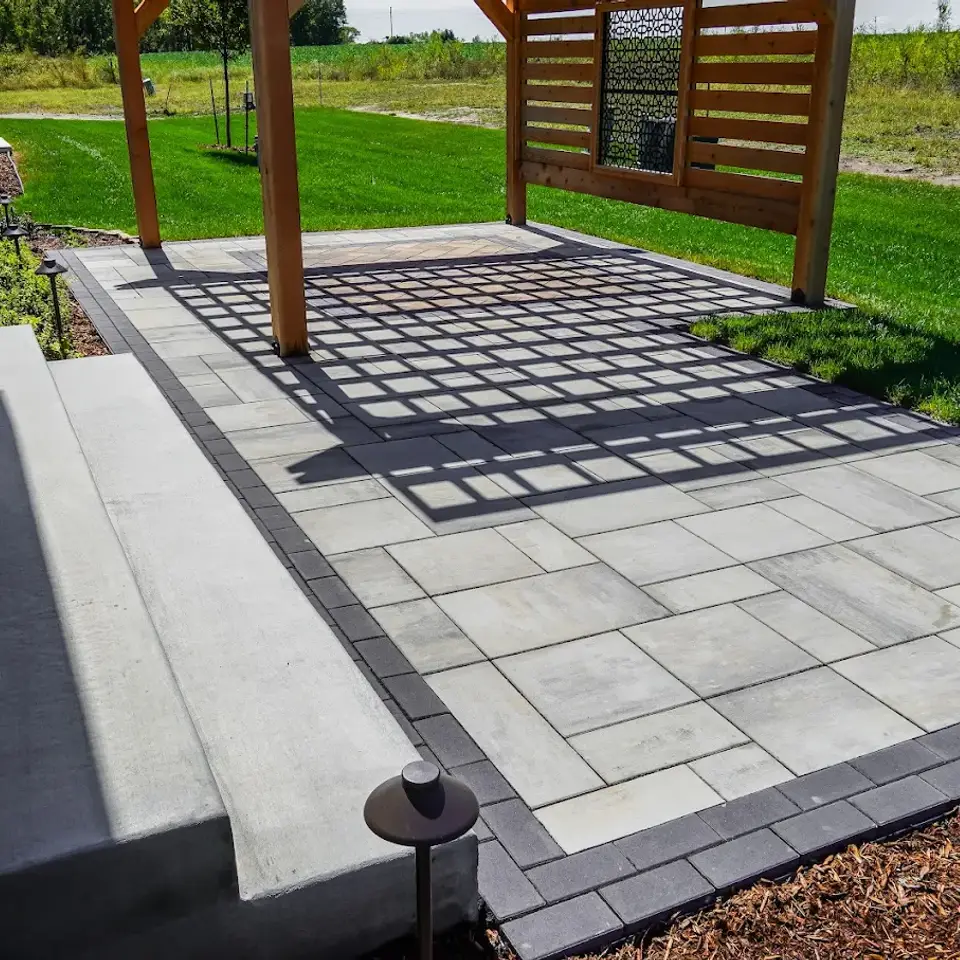 Paving stone patio Edmonton.