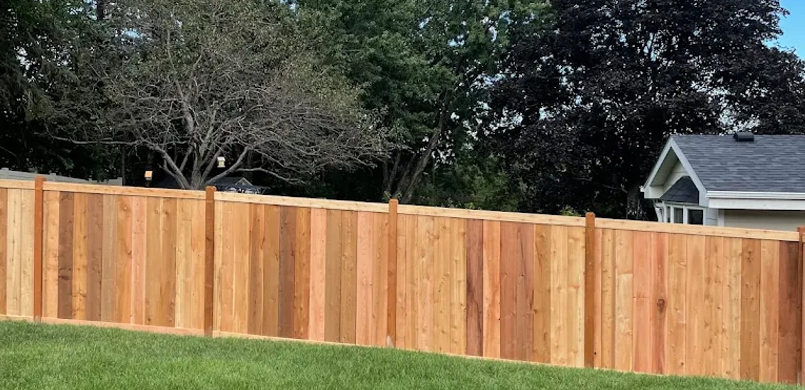 Fence installation in Edmonton