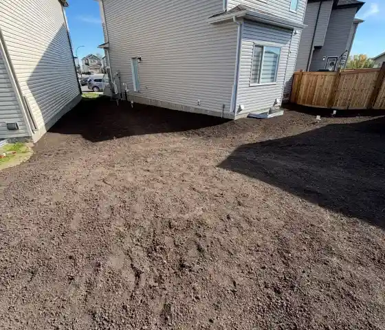 Final grading service in Edmonton for proper drainage and city compliance.