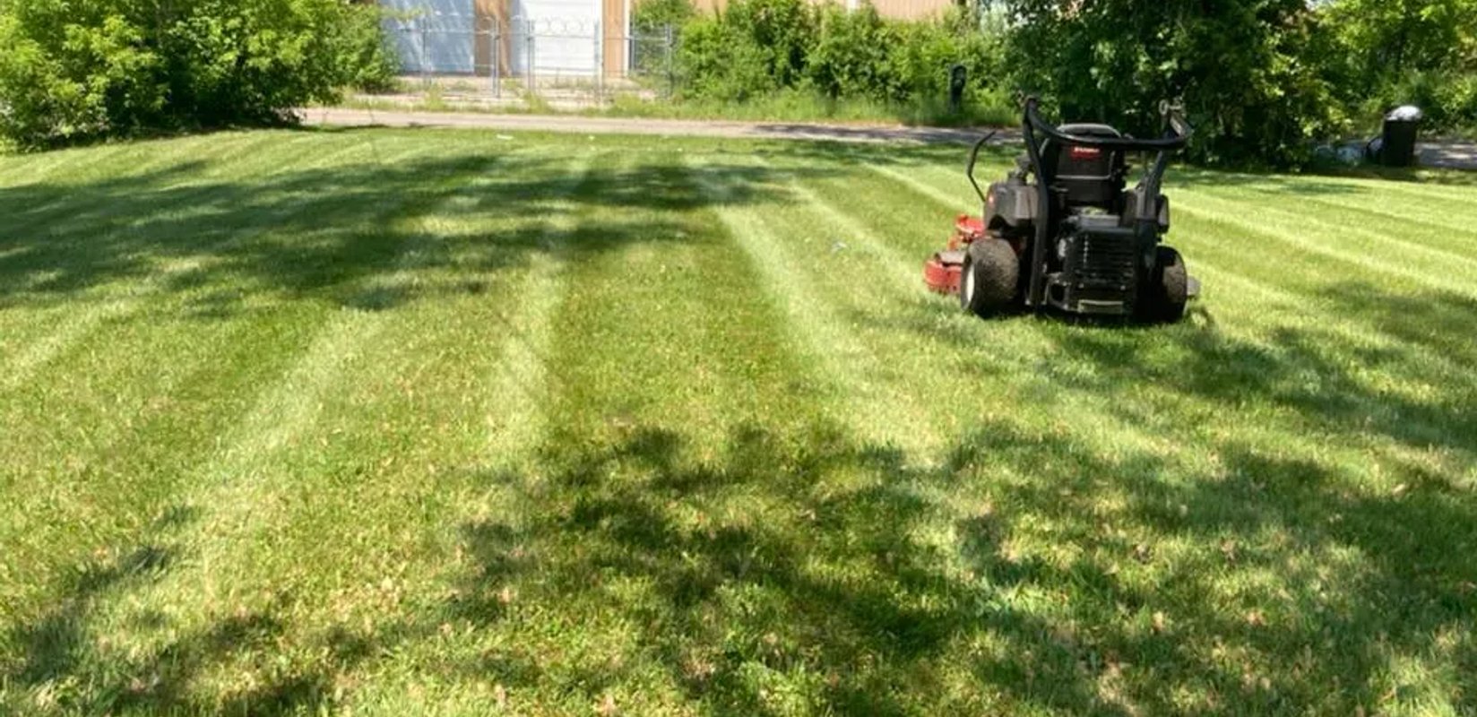Spring lawn care in Edmonton