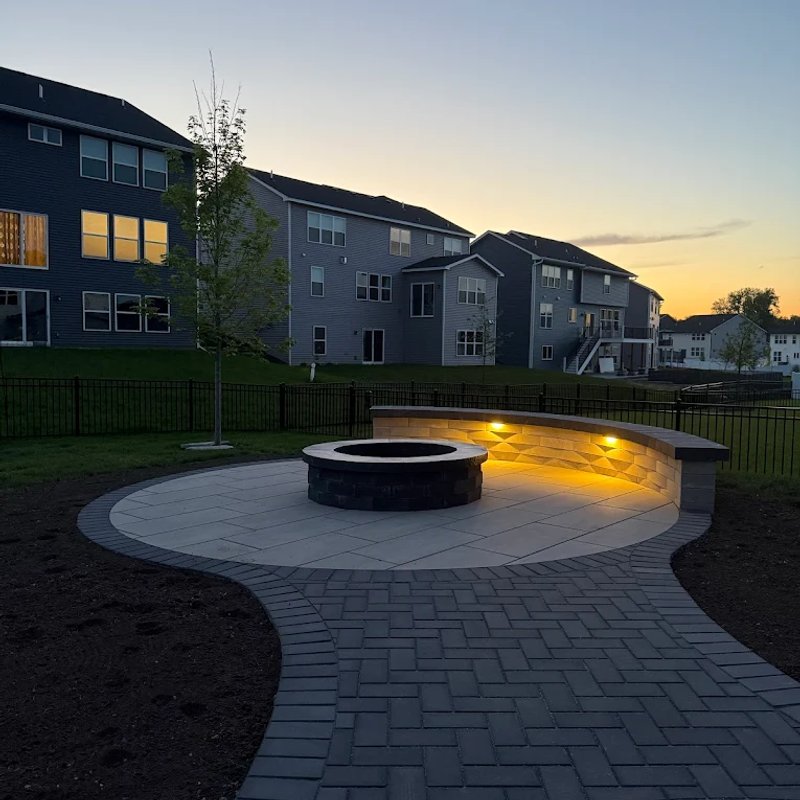 Front Yard Landscape Design with Mulch and Shrubs in St. Albert