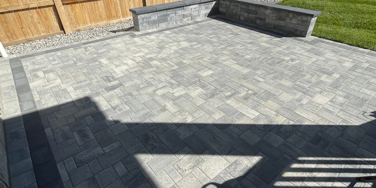 Patio installation in Edmonton