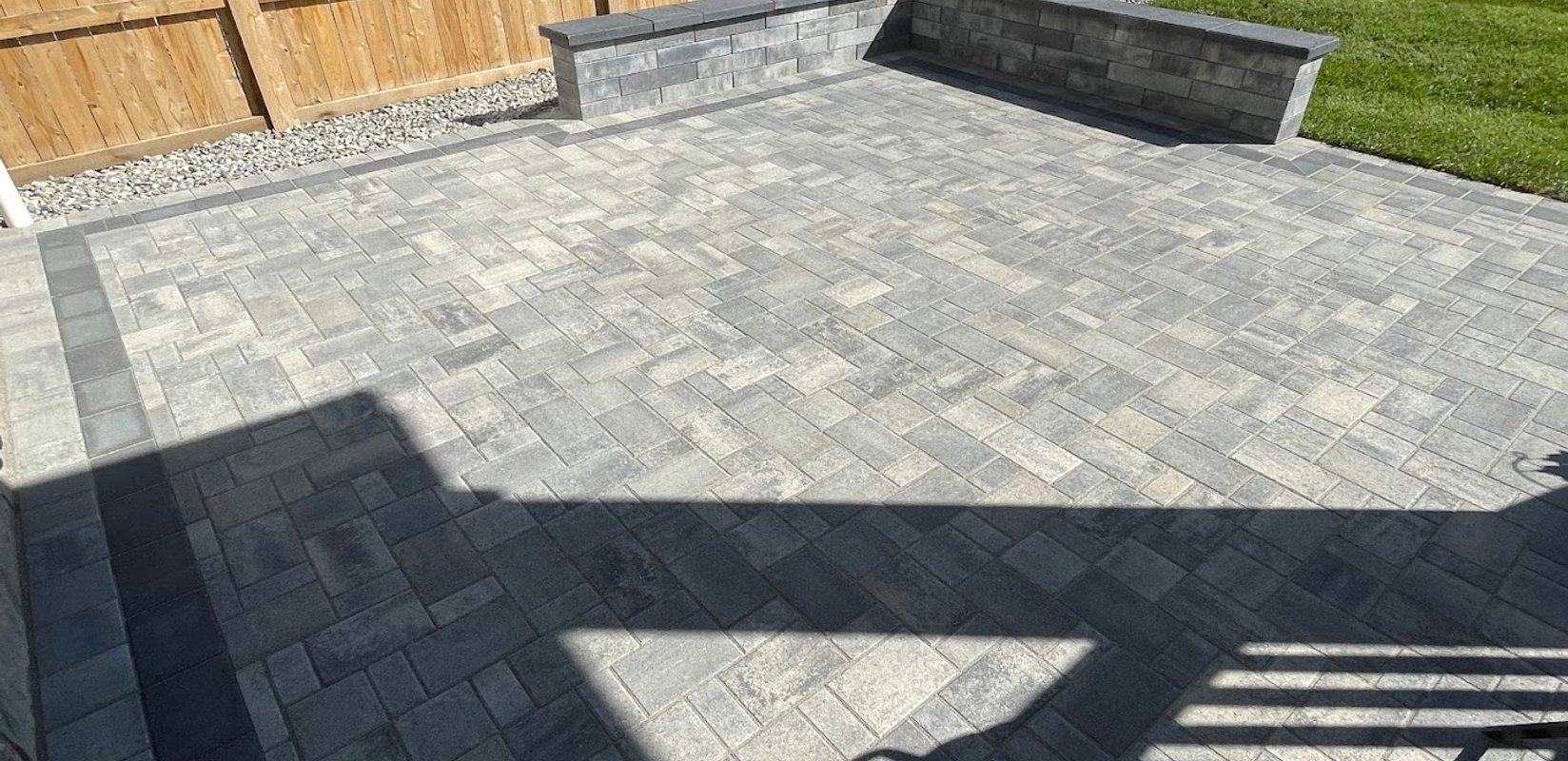 Patio installation in Edmonton