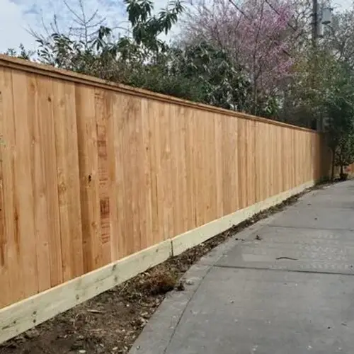 Privacy cedar fence installed in Edmonton
