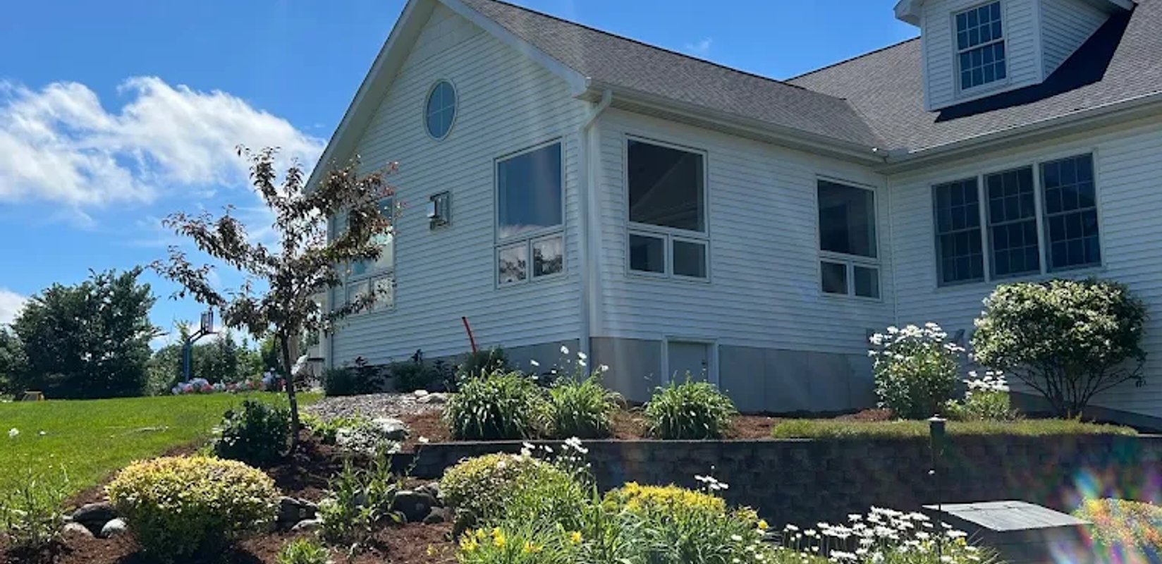 Low maintenance front yard landscaping in Edmonton